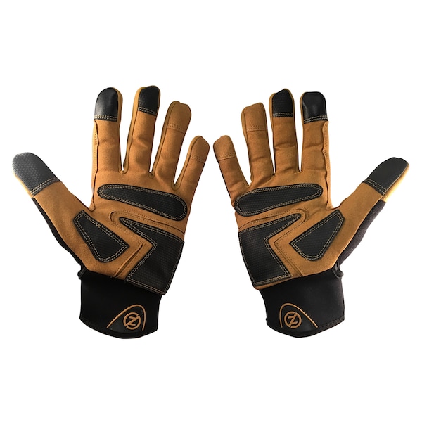 Dura Palm Universal-Fit Work Glove, Tan/Black
